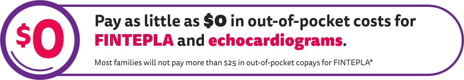 Pay as little as $0 in out-of-pocket costs for FINTEPLA and echocardiograms