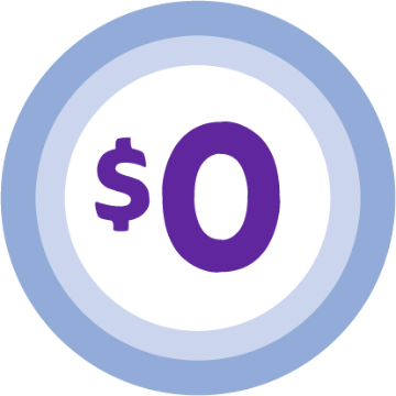 Icon showing patients may pay as little as $0 in out-of-pocket costs for FINTEPLA® and echocardiograms.